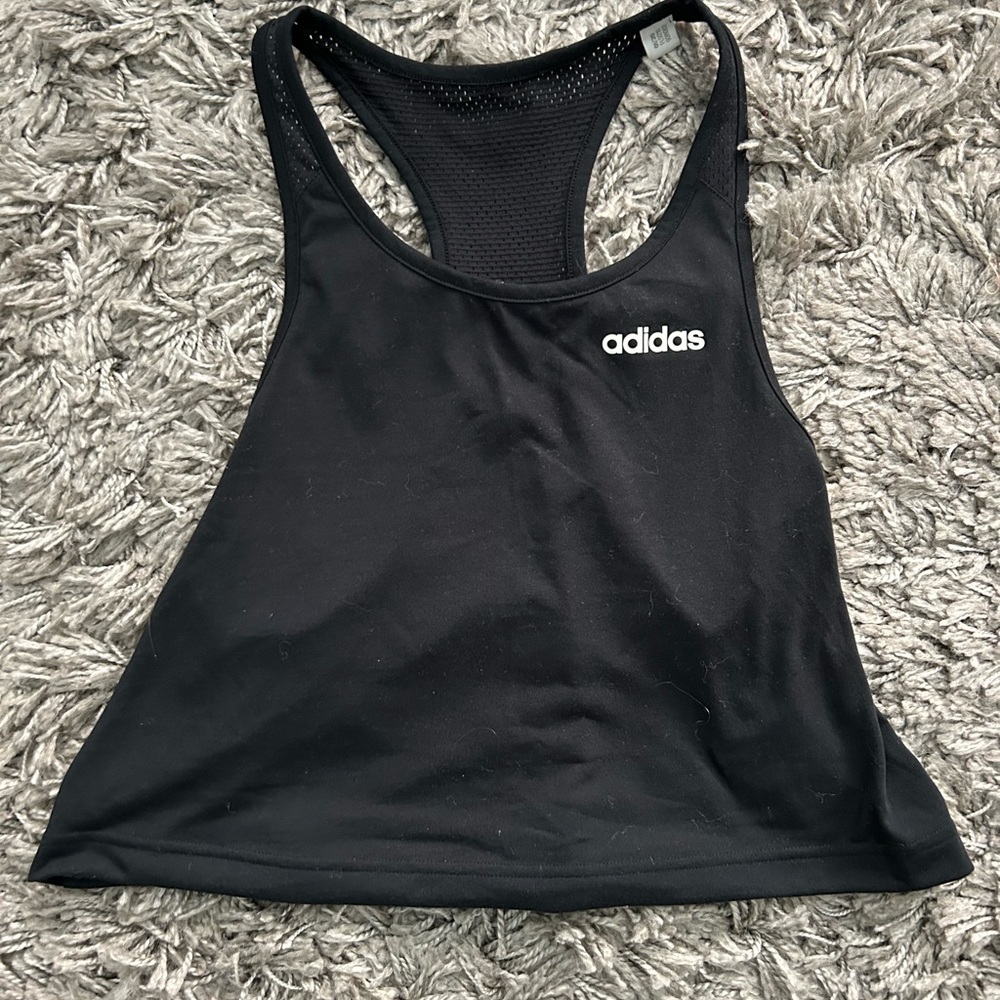 adidas Racerback Crop Tank Top